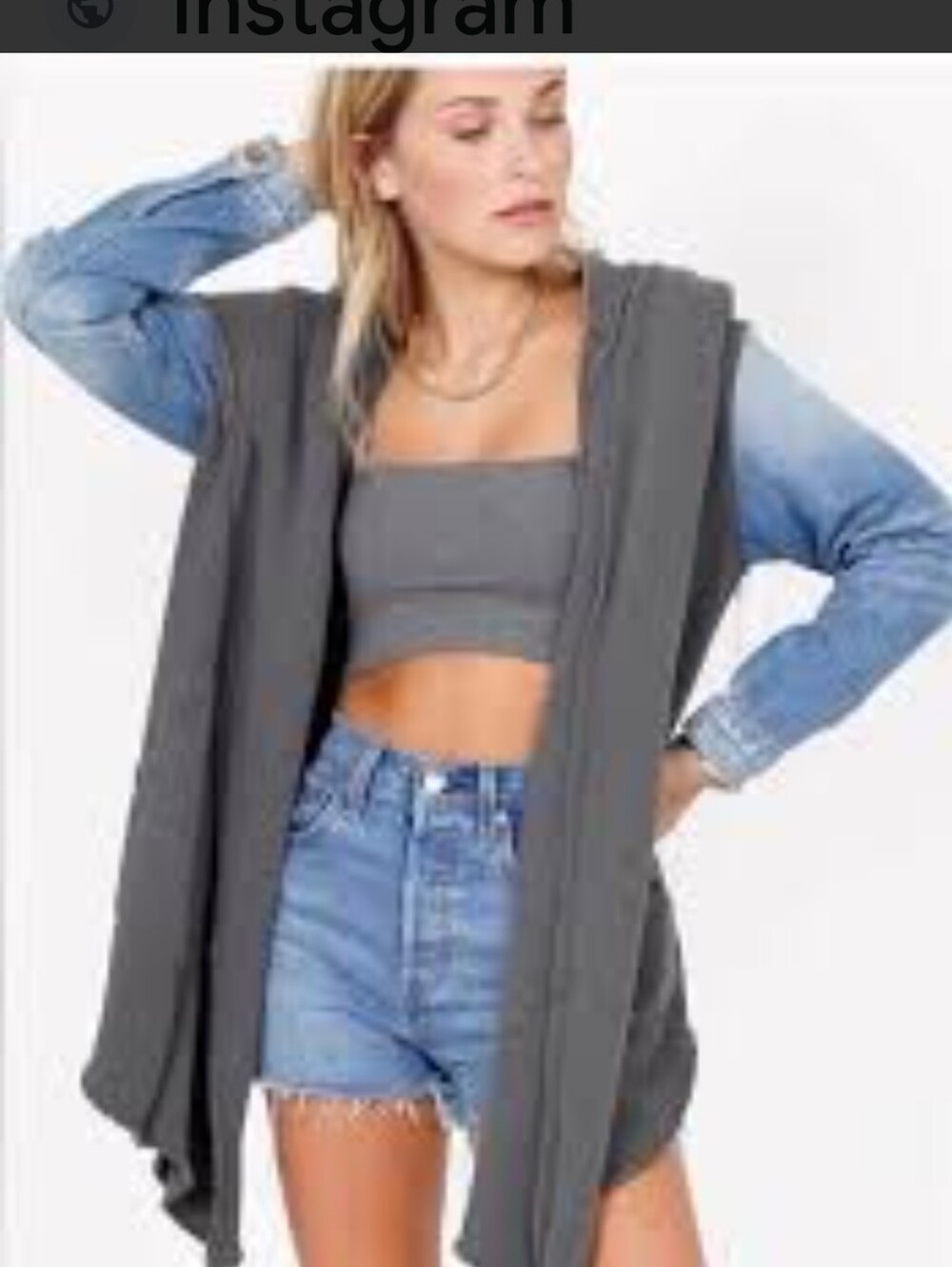 FREE PEOPLE NSF ALORA DRAPED HOODIE